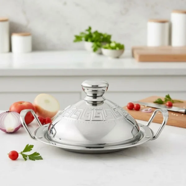 5 Plat à Tajine en Inox Schleizer – 30CM