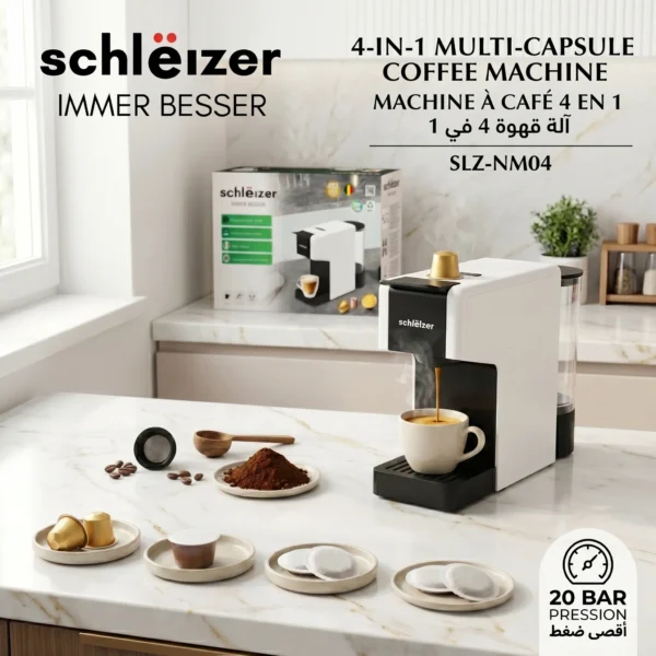 SLZ-NM04 Machine à Café Multi-Capsule 4-en-1