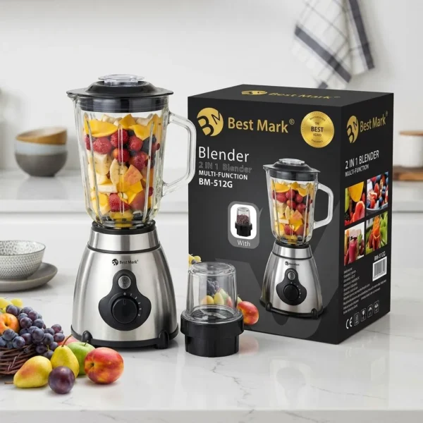 Blender Multifonction 2-en-1 Best Mark BM-512G