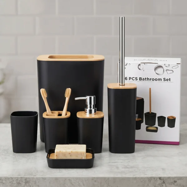Set Accessoires Salle de Bain 6 Pièces – Bath Series Luxe