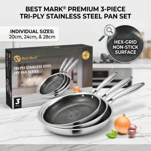 a_partir_de_202604180040 Set de 3 Poêles Professionnelles - Tri-Ply Stainless Steel