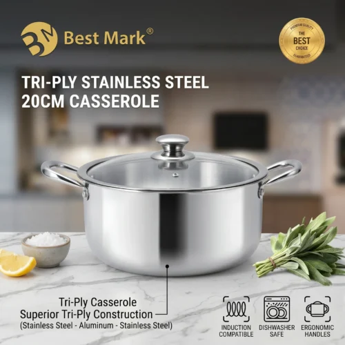 a_partir_de_202604181244 Casserole en Acier Inoxydable Tri-Ply - Best Mark