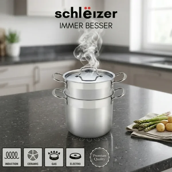 Couscoussier en inox Schleizer SLZ-CCP0XA