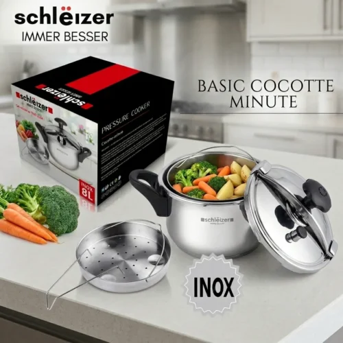 Cocotte-Minute en Inox – Cuisson Rapide & Saine (3L / 4L / 6L / 8L/ 10L)