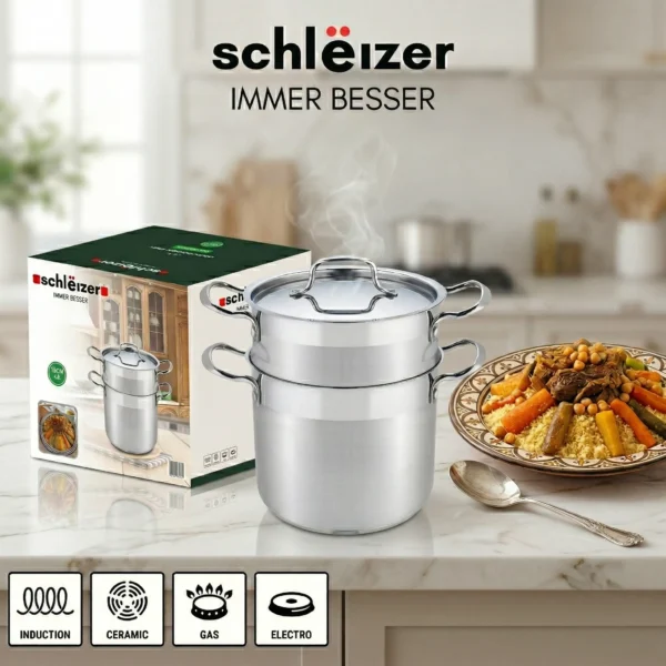 Couscoussier en inox Schleizer SLZ-CCP0XA